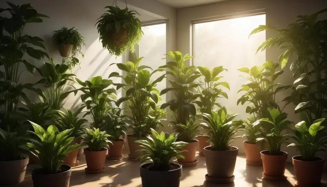 Iluminação adequada para cada tipo de planta