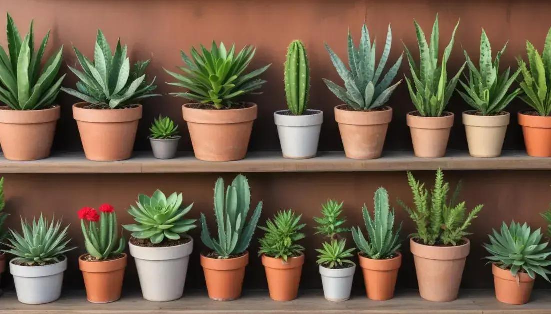 Plantas recomendadas para paisagismo com vasos