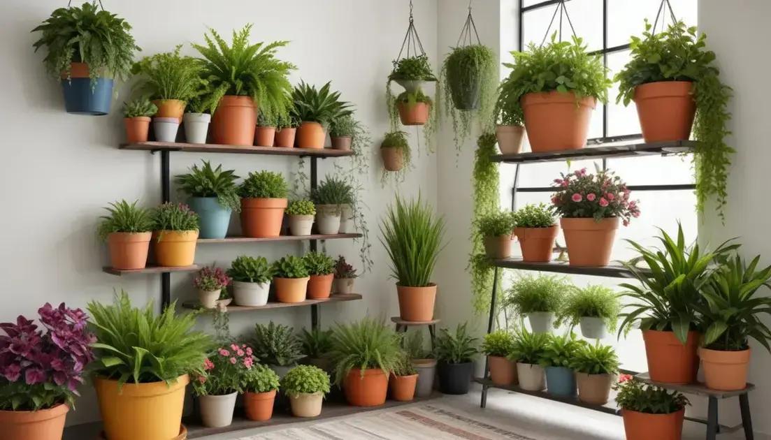Ideias criativas para decorar ambientes com vasos