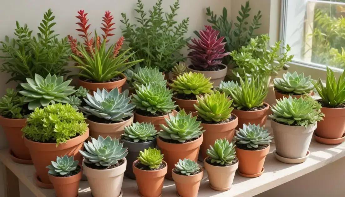 Plantas mais adequadas para vasos